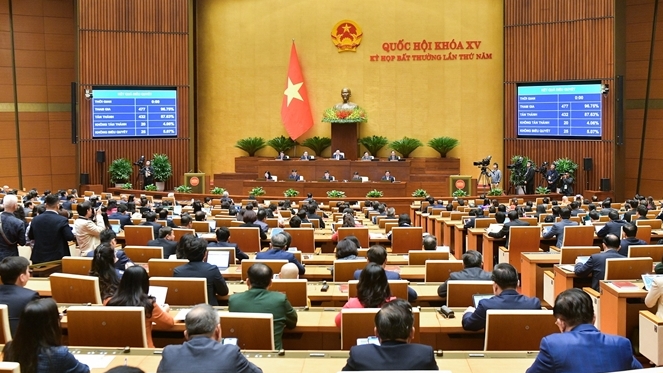 Quốc hội biểu quyết thông qua dự án Luật Đất đai (sửa đổi)